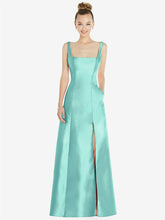 【STYLE: D826】ノースリーブ 正方ネック プリンセスライン ガウン - コースタル 背面