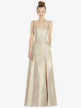 【STYLE: D826】ノースリーブ 正方ネック プリンセスライン ガウン - シャンパン 背面