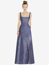 【STYLE: D826】ノースリーブ 正方ネック プリンセスライン ガウン - フレンチ 背面