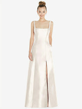 【STYLE: D826】ノースリーブ 正方ネック プリンセスライン ガウン - アイボリー 背面