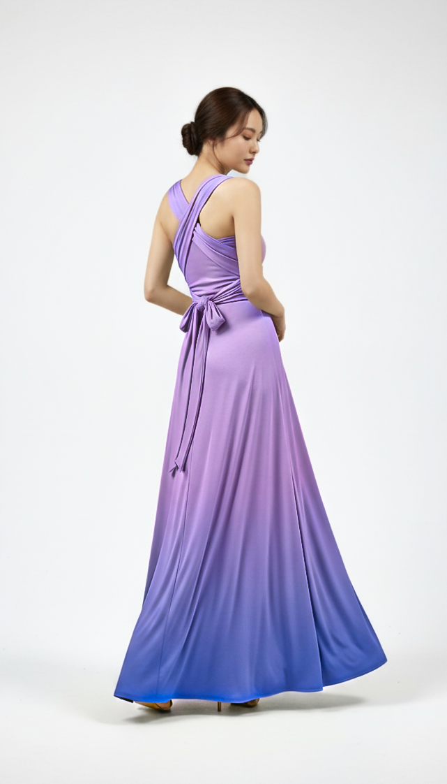 【ドリーム】TW003 グラデーション ツイスト&ラップドレス【即日発送】