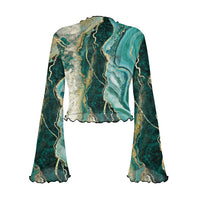 3. Women's Bell Sleeve Blouse L