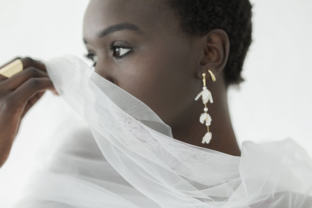 【A.B. ELLIE(エイビーエリー)】ロングピアス HARPER STRANDS EARRINGS