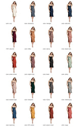 【STYLE: LB001】サテン ブライズメイド ミディドレス - アイボリー 詳細7