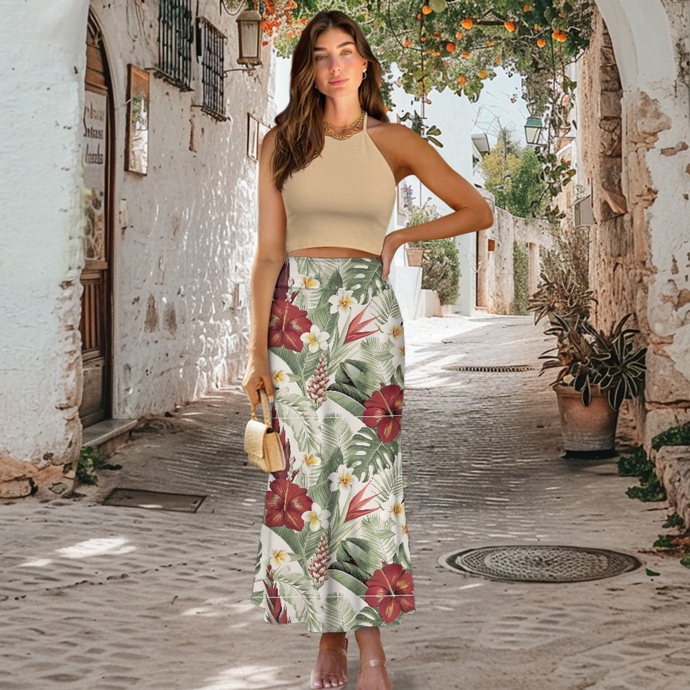 High Waist Long Skirt for Women