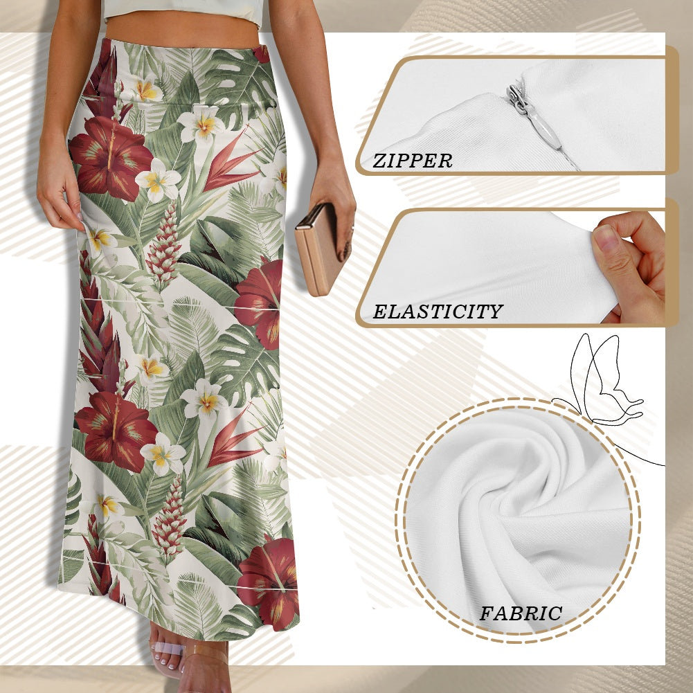 High Waist Long Skirt for Women