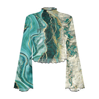 3. Women's Bell Sleeve Blouse L