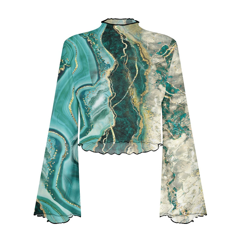 3. Women's Bell Sleeve Blouse L