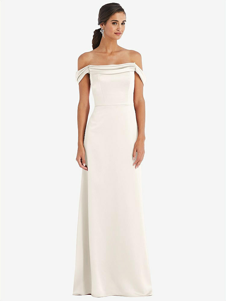【NEW】【STYLE: 3079】ドレープ pretat 肩から maxi ドレス【COLOR: Ivory】【SIZE: 00-30W】