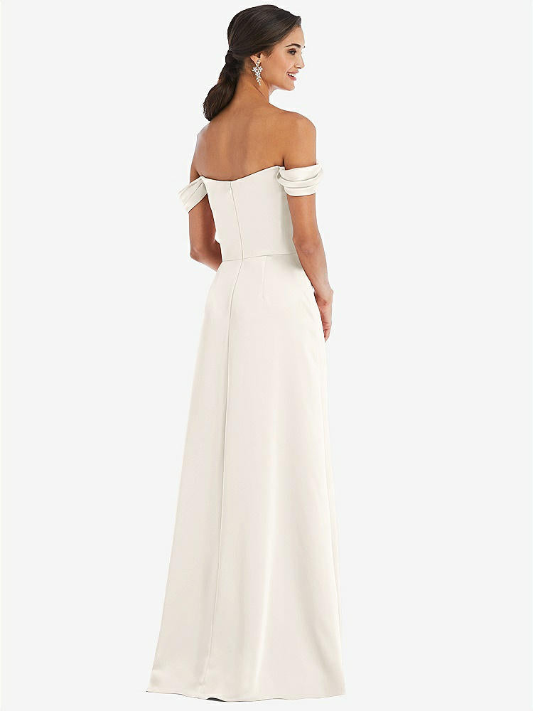 【NEW】【STYLE: 3079】ドレープ pretat 肩から maxi ドレス【COLOR: Ivory】【SIZE: 00-30W】