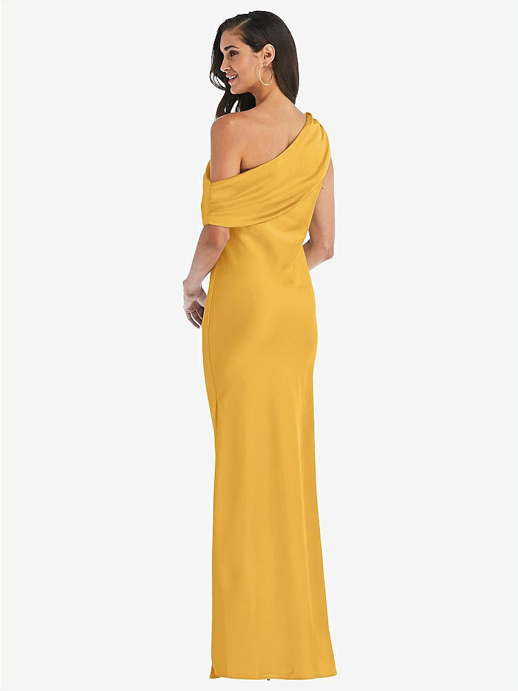 【NEW】【STYLE: 8210】ドレープ ワンショルダー コンバーチブル マキシ スリップ ドレス【COLOR: NYC Yellow】【SIZE: 00-30W】