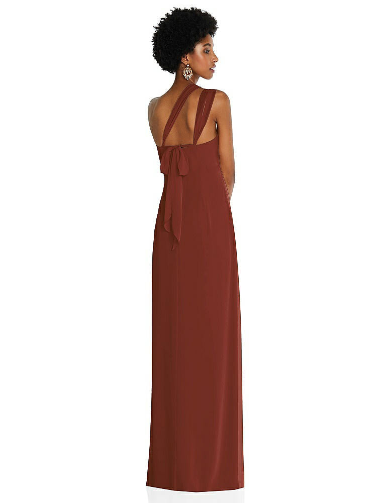 【NEW】【STYLE: 3109】ドレープ シフォン grecian 列 ガウン コンバーチブル ストラップ【COLOR: Auburn Moon】【SIZE: 00-30W】