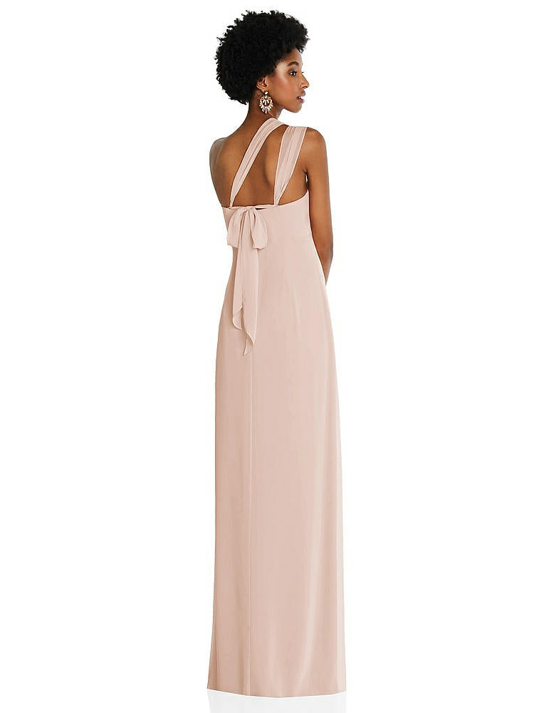 【NEW】【STYLE: 3109】ドレープ シフォン grecian 列 ガウン コンバーチブル ストラップ【COLOR: Cameo】【SIZE: 00-30W】
