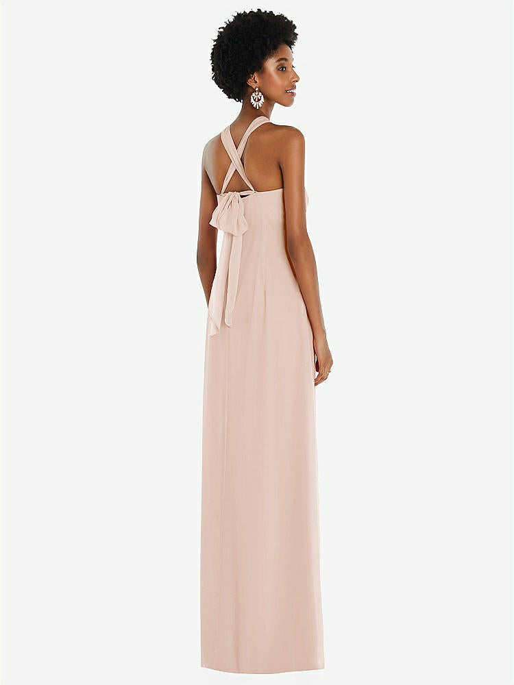 【NEW】【STYLE: 3109】ドレープ シフォン grecian 列 ガウン コンバーチブル ストラップ【COLOR: Cameo】【SIZE: 00-30W】