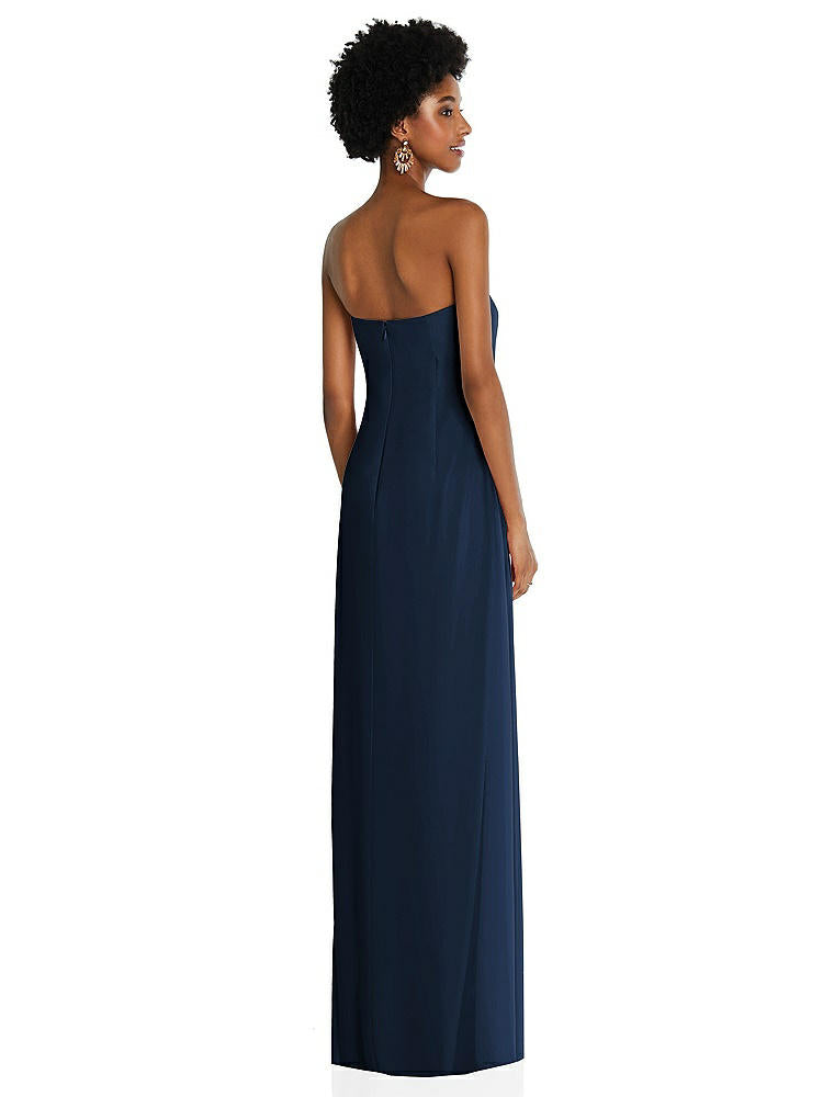 【NEW】【STYLE: 3109】ドレープ シフォン grecian 列 ガウン コンバーチブル ストラップ【COLOR: Midnight Navy】【SIZE: 00-30W】
