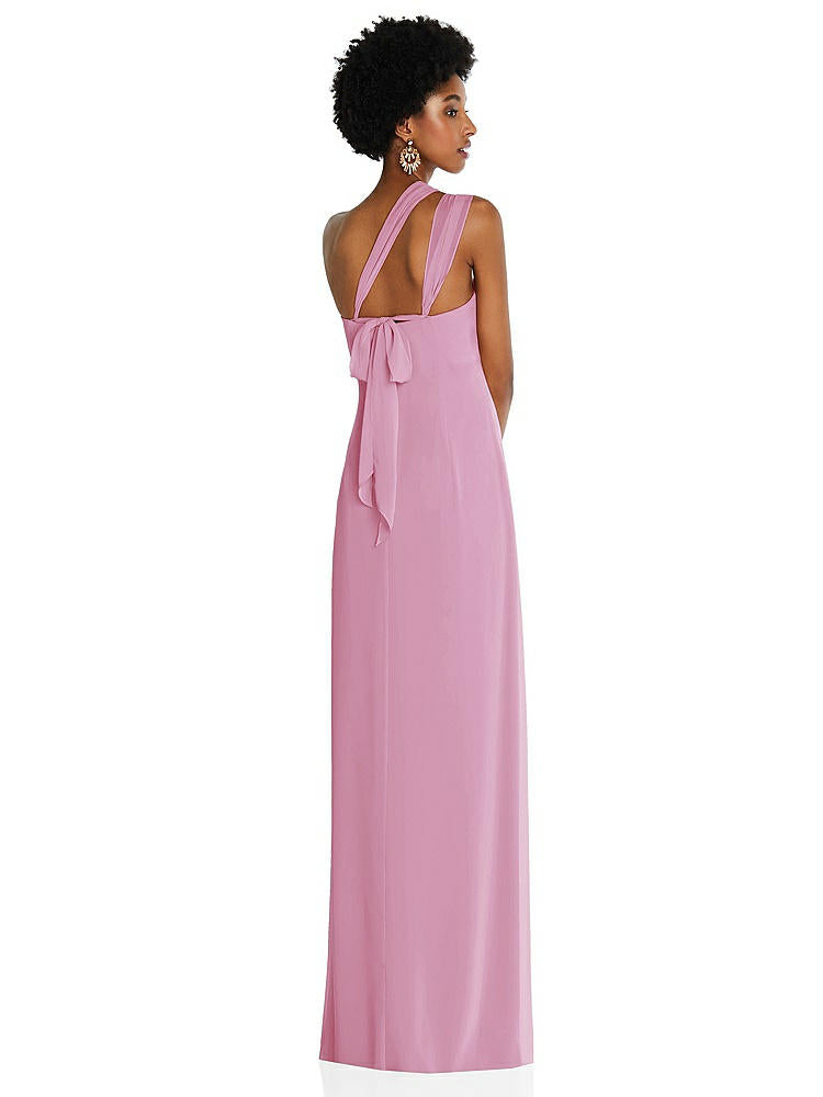 【NEW】【STYLE: 3109】ドレープ シフォン grecian 列 ガウン コンバーチブル ストラップ【COLOR: Powder Pink】【SIZE: 00-30W】