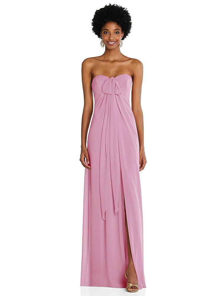 【NEW】【STYLE: 3109】ドレープ シフォン grecian 列 ガウン コンバーチブル ストラップ【COLOR: Powder Pink】【SIZE: 00-30W】