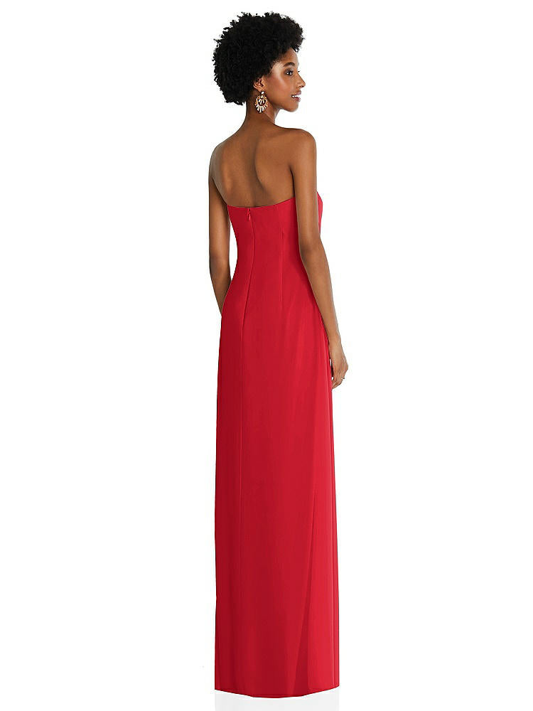 【NEW】【STYLE: 3109】ドレープ シフォン grecian 列 ガウン コンバーチブル ストラップ【COLOR: Parisian Red】【SIZE: 00-30W】