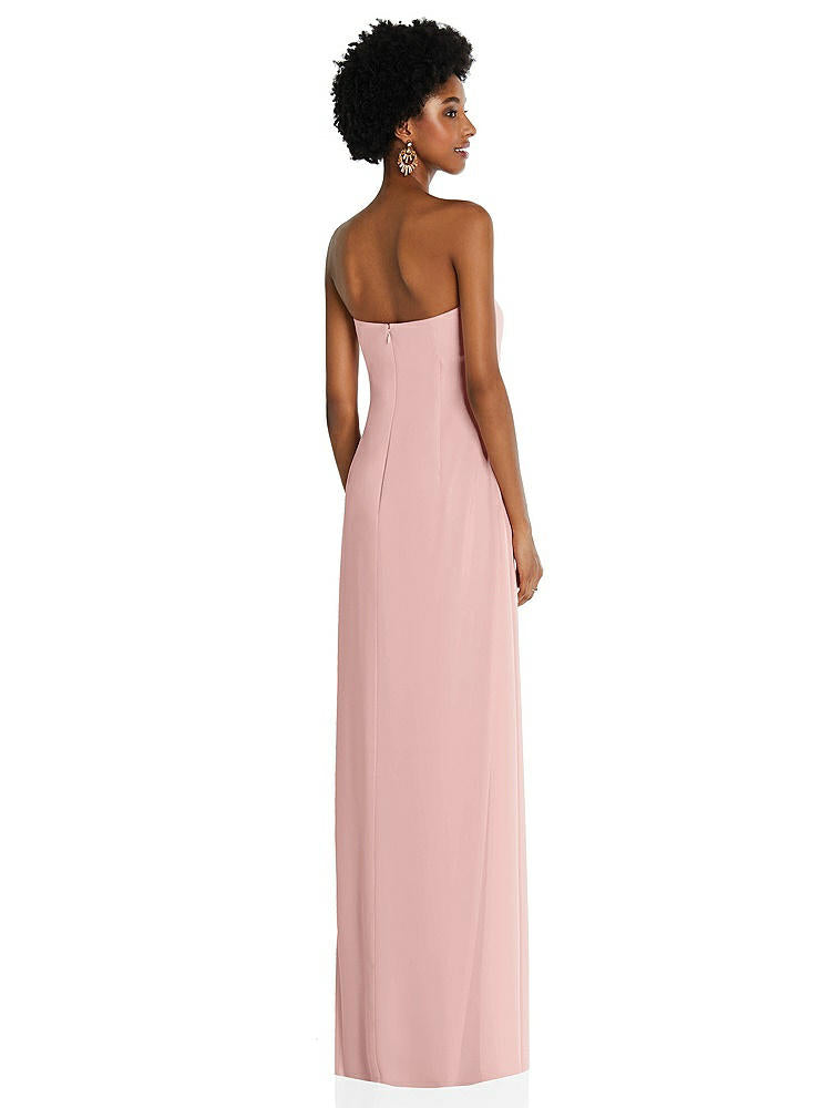 【STYLE: 3109】Draped Chiffon Grecian Column Gown with Convertible Straps【COLOR: Rose - PANTONE Rose Quartz】