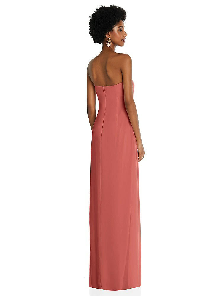 【NEW】【STYLE: 3109】ドレープ シフォン grecian 列 ガウン コンバーチブル ストラップ【COLOR: Coral Pink】【SIZE: 00-30W】
