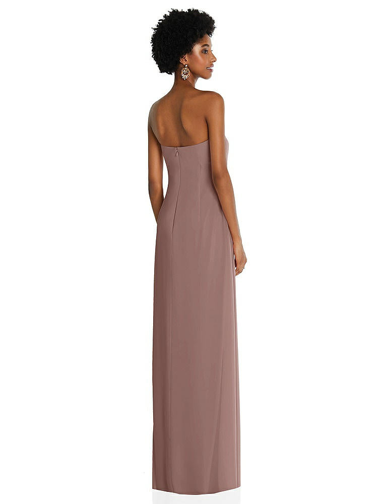 【STYLE: 3109】Draped Chiffon Grecian Column Gown with Convertible Straps【COLOR: Sienna】