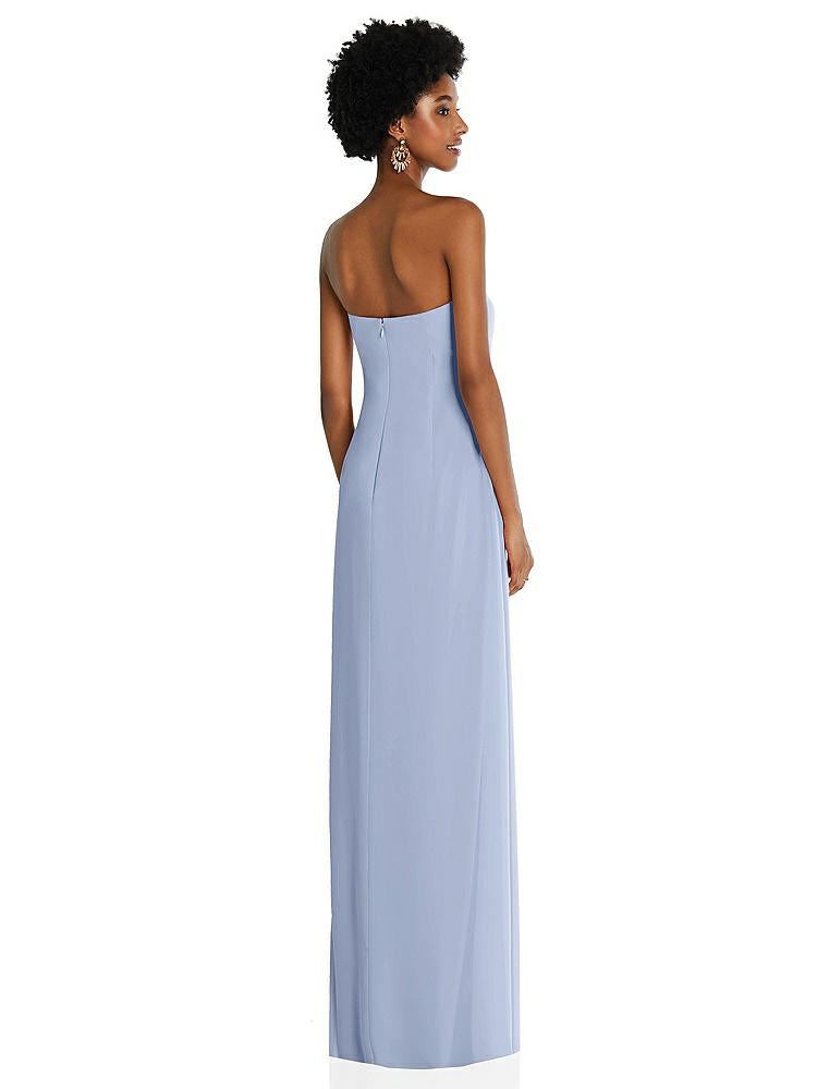 【NEW】【STYLE: 3109】ドレープ シフォン grecian 列 ガウン コンバーチブル ストラップ【COLOR: Sky Blue】【SIZE: 00-30W】