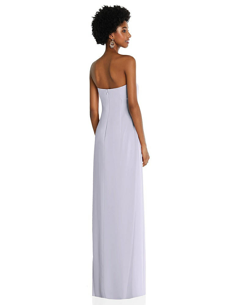【STYLE: 3109】Draped Chiffon Grecian Column Gown with Convertible Straps【COLOR: Silver Dove】