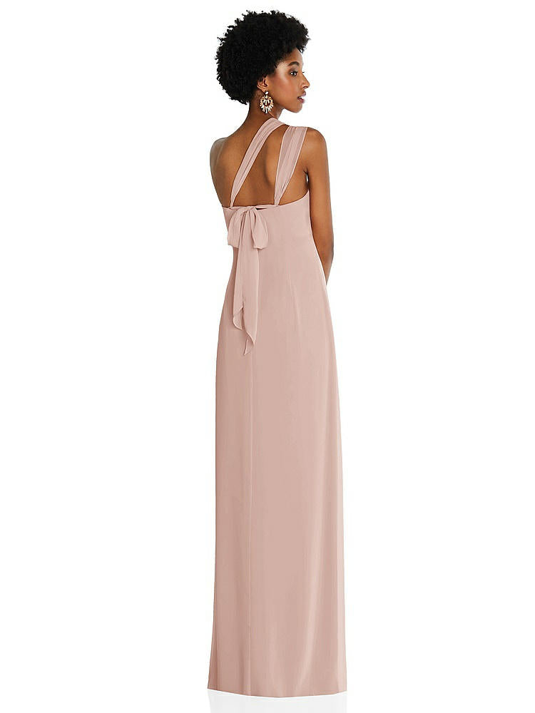 【NEW】【STYLE: 3109】ドレープ シフォン grecian 列 ガウン コンバーチブル ストラップ【COLOR: Toasted Sugar】【SIZE: 00-30W】