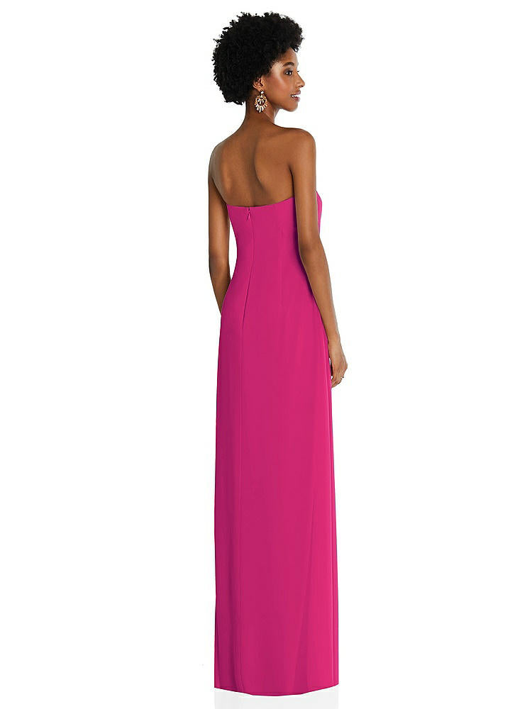 【NEW】【STYLE: 3109】ドレープ シフォン grecian 列 ガウン コンバーチブル ストラップ【COLOR: Think Pink】【SIZE: 00-30W】