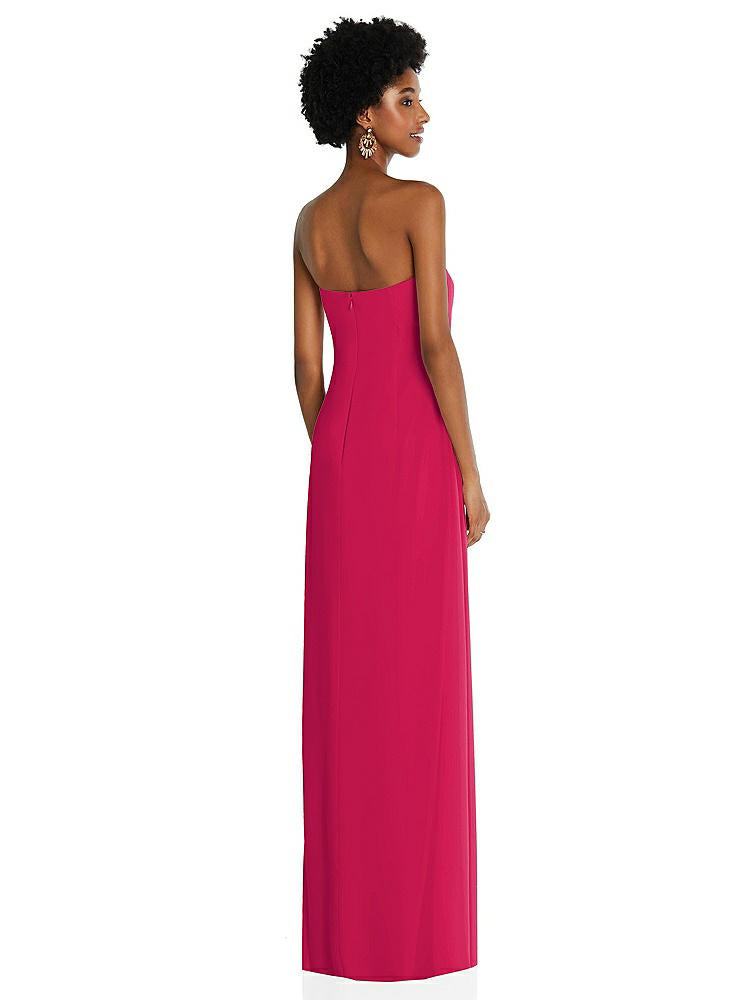 【NEW】【STYLE: 3109】ドレープ シフォン grecian 列 ガウン コンバーチブル ストラップ【COLOR: Vivid Pink】【SIZE: 00-30W】