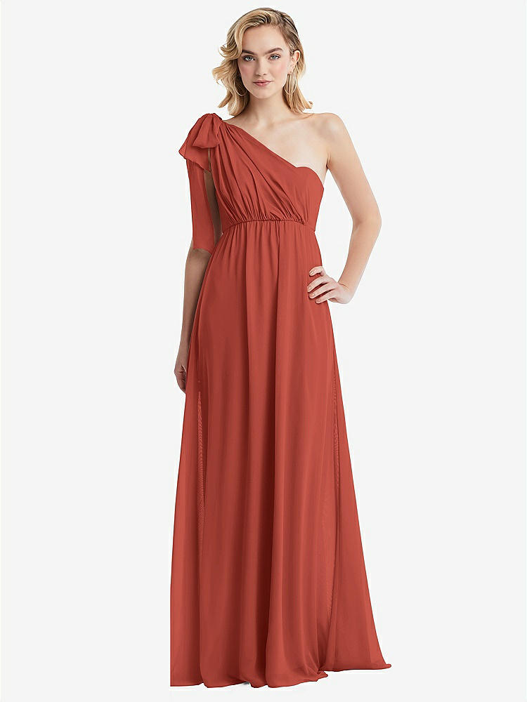 【NEW】【STYLE: TH095】エンパイア ウエスト シャイレッド スカート コンバーチブル サッシ ネクタイ マキシ ドレス【COLOR: Amber Sunset】【SIZE: 00-30W】