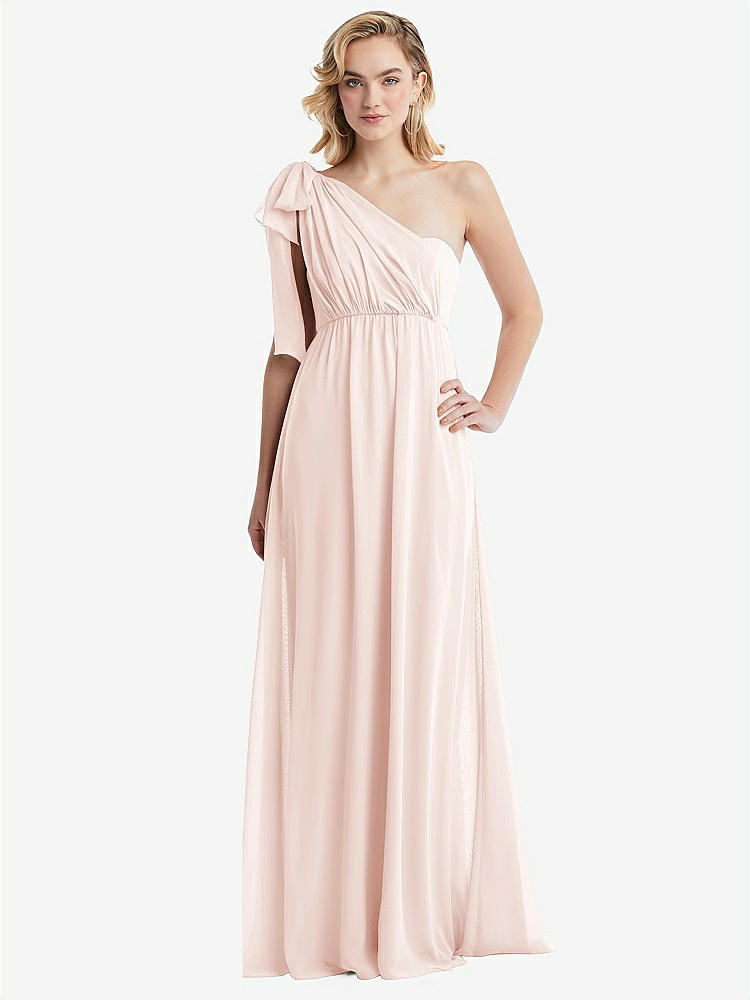 【NEW】【STYLE: TH095】エンパイア ウエスト シャイレッド スカート コンバーチブル サッシ ネクタイ マキシ ドレス【COLOR: Blush】【SIZE: 00-30W】