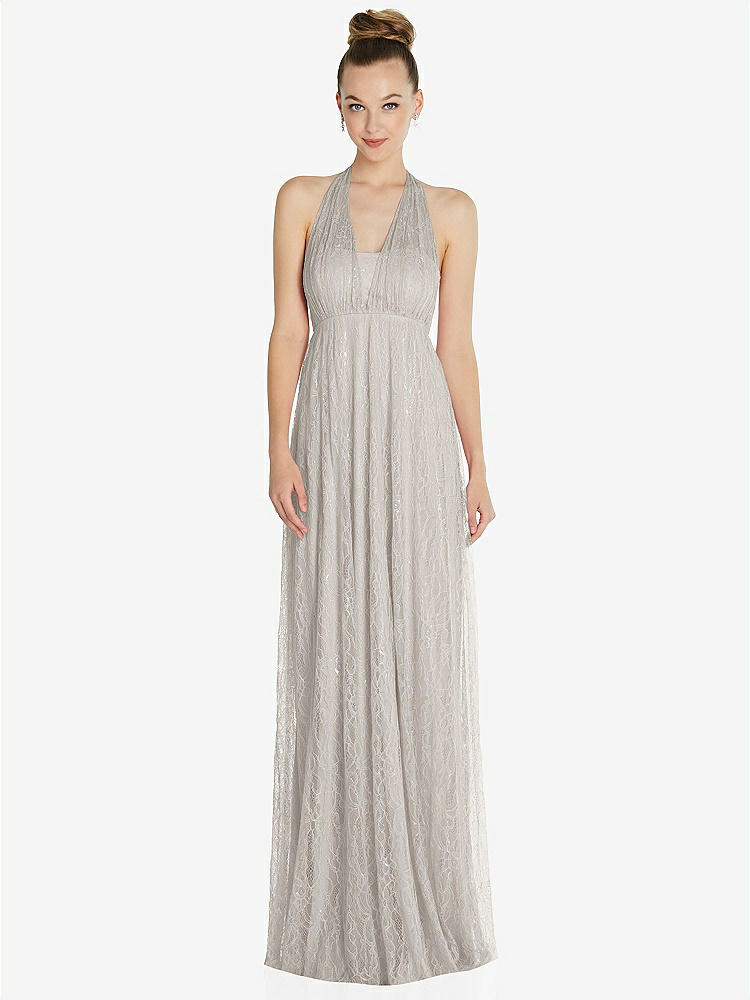 【STYLE: TH096】Empire Waist Convertible Sash Tie Lace Maxi Dress【COLOR: Oyster】