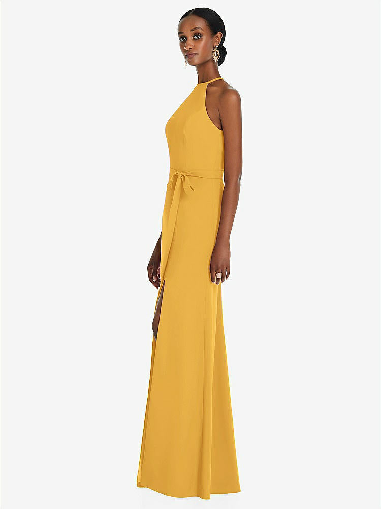 【NEW】【STYLE: 3092】ホルター CRISS Cross Cutout Back Maxi ドレス【COLOR: NYC Yellow】【SIZE: 00-30W】