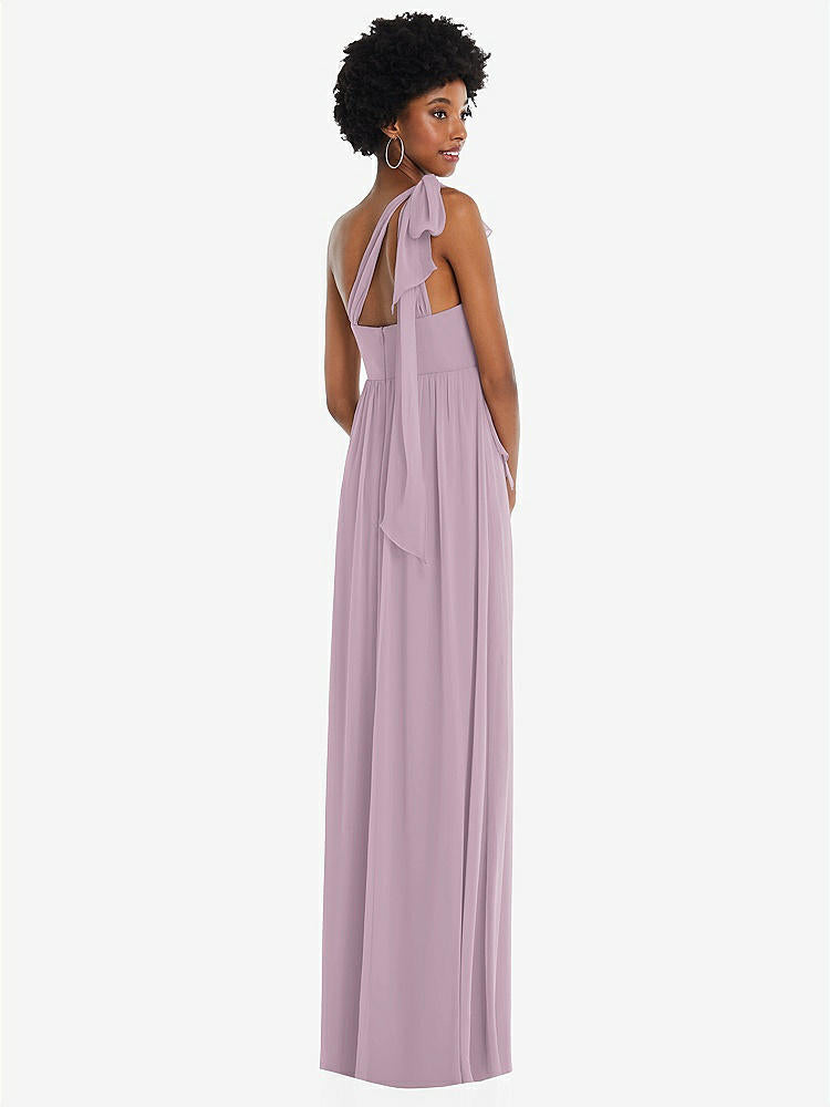 【STYLE: 1564】Convertible Tie-Shoulder Empire Waist Maxi Dress【COLOR: Suede Rose】