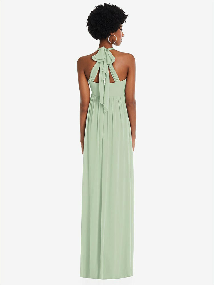 【STYLE: 1564】Convertible Tie-Shoulder Empire Waist Maxi Dress【COLOR: Celadon】