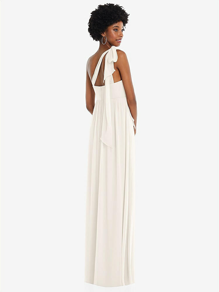 【NEW】【STYLE: 1564】コンバーチブル タイショルダー 帝国 ウエスト マキシ ドレス【COLOR: Ivory】【SIZE: 00-30W】