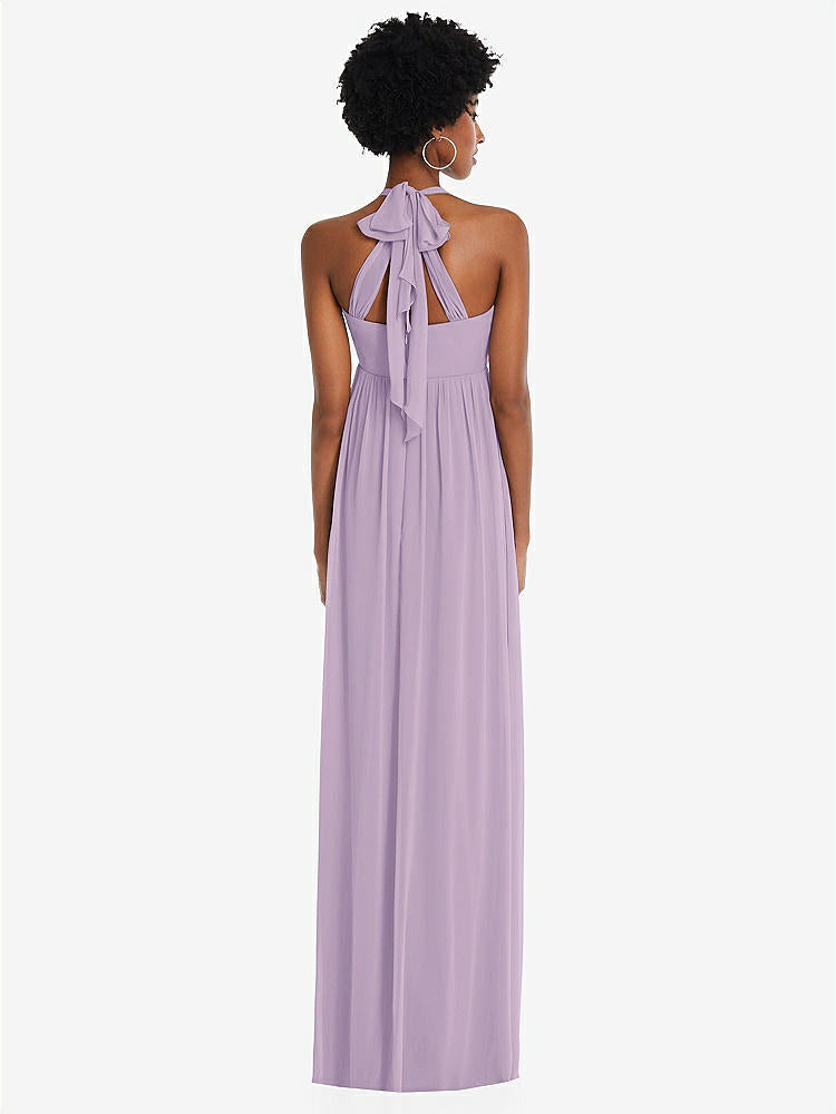 【NEW】【STYLE: 1564】コンバーチブル タイショルダー 帝国 ウエスト マキシ ドレス【COLOR: Pale Purple】【SIZE: 00-30W】