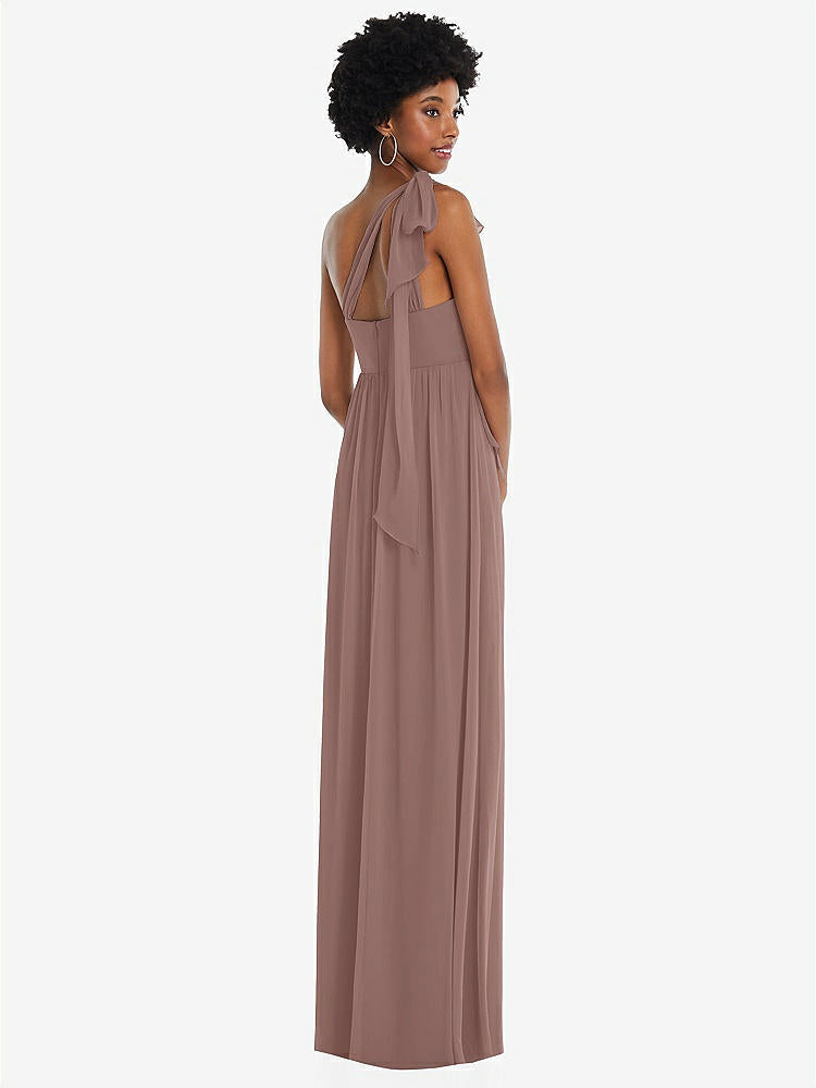 【STYLE: 1564】Convertible Tie-Shoulder Empire Waist Maxi Dress【COLOR: Sienna】