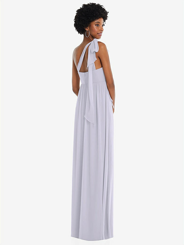 【STYLE: 1564】Convertible Tie-Shoulder Empire Waist Maxi Dress【COLOR: Silver Dove】
