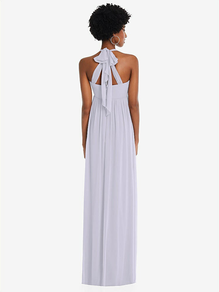 【STYLE: 1564】Convertible Tie-Shoulder Empire Waist Maxi Dress【COLOR: Silver Dove】