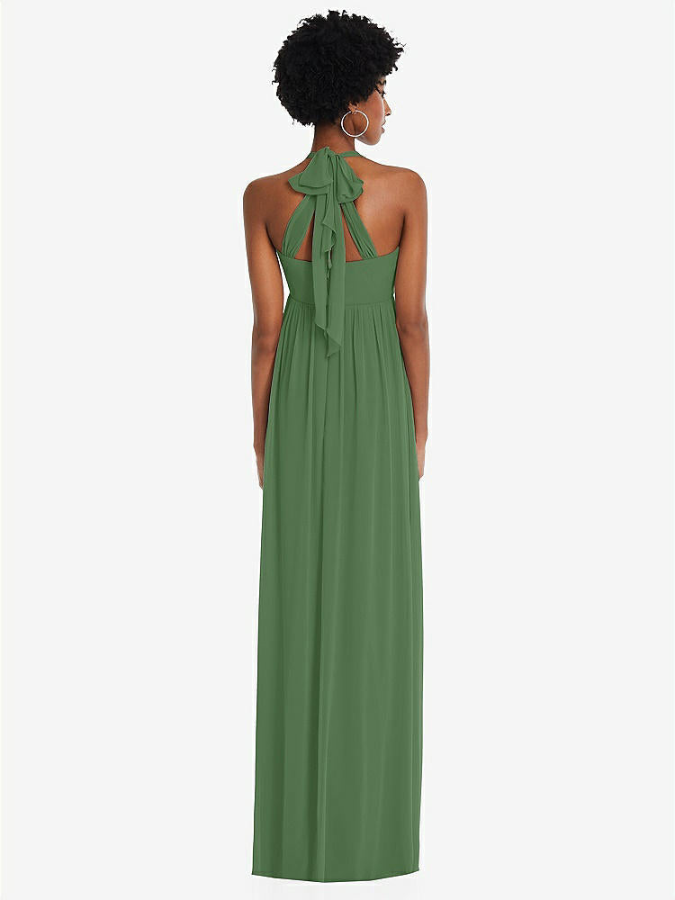 【STYLE: 1564】Convertible Tie-Shoulder Empire Waist Maxi Dress【COLOR: Vineyard Green】