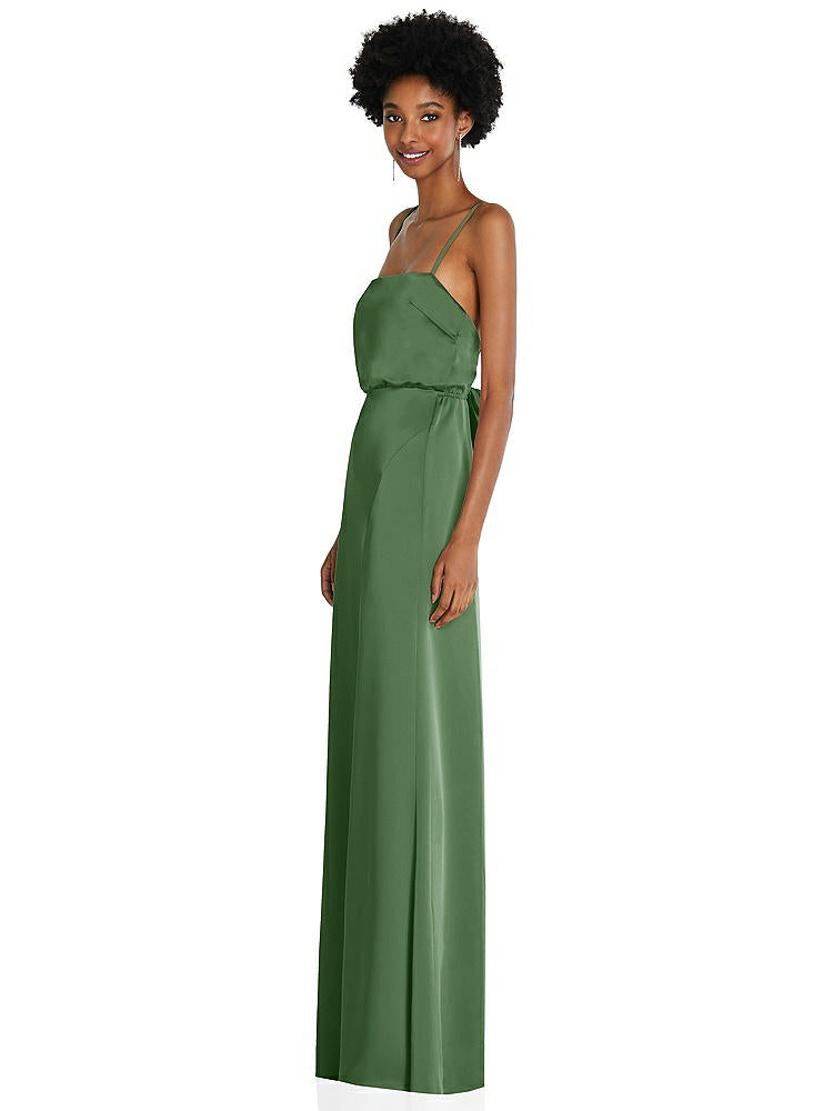 【STYLE: 8217】シンプルベアトップ マキシ ドレス  ストラップ【COLOR: Vineyard Green】【SIZE: 00-30W】