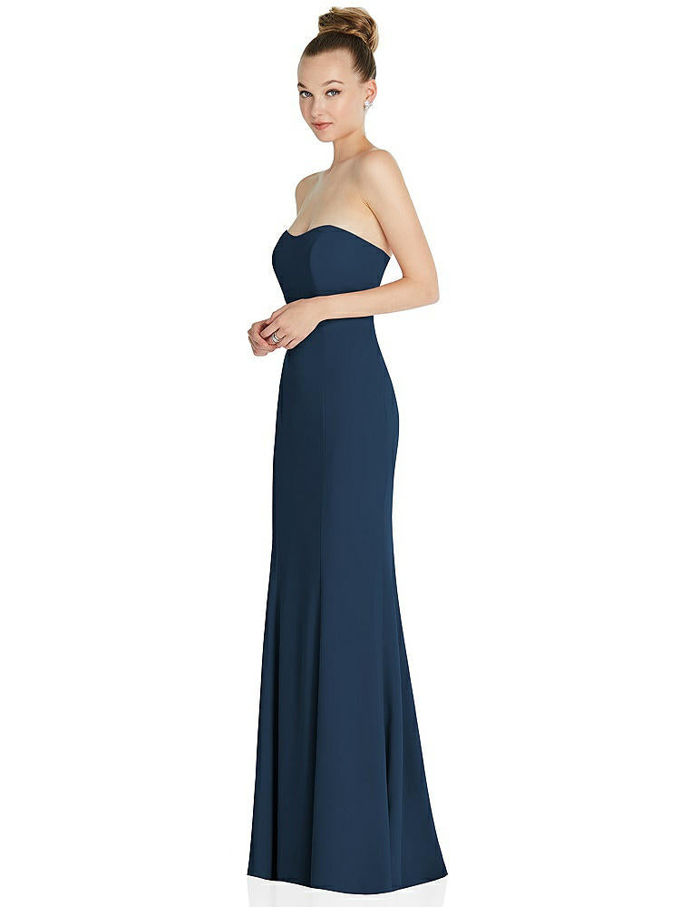 【STYLE: 6860】Strapless Princess Line Crepe Mermaid Gown【COLOR: Sofia Blue】