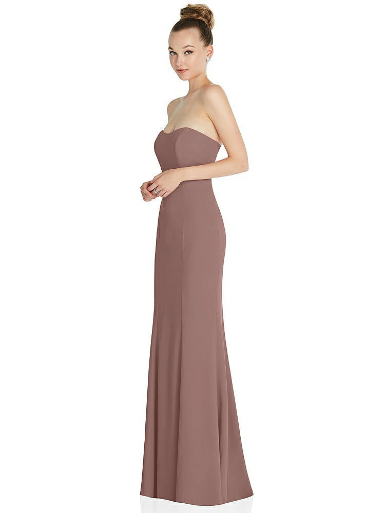 【STYLE: 6860】Strapless Princess Line Crepe Mermaid Gown【COLOR: Sienna】