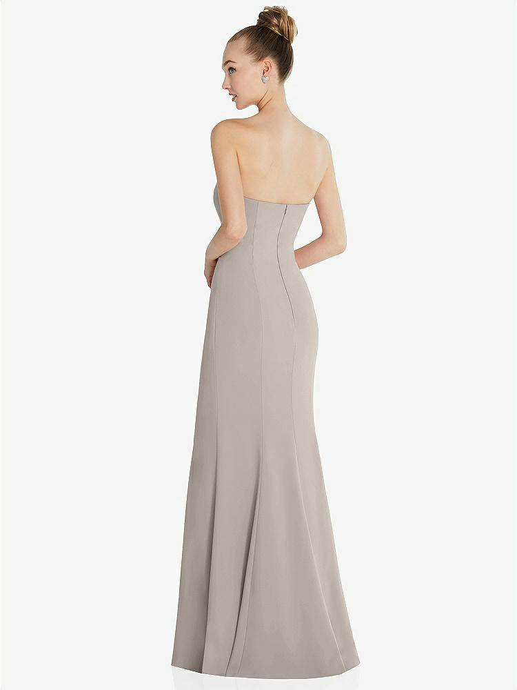 【STYLE: 6860】Strapless Princess Line Crepe Mermaid Gown【COLOR: Taupe】