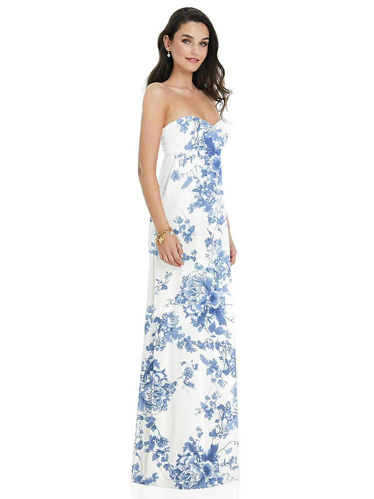 【NEW】【STYLE: 3101】ひねり シアレッド ストラップレス 帝国 ウエスト ガウン オプション ストラップ【COLOR: Cottage Rose Dusk Blue】【SIZE: 00-30W】