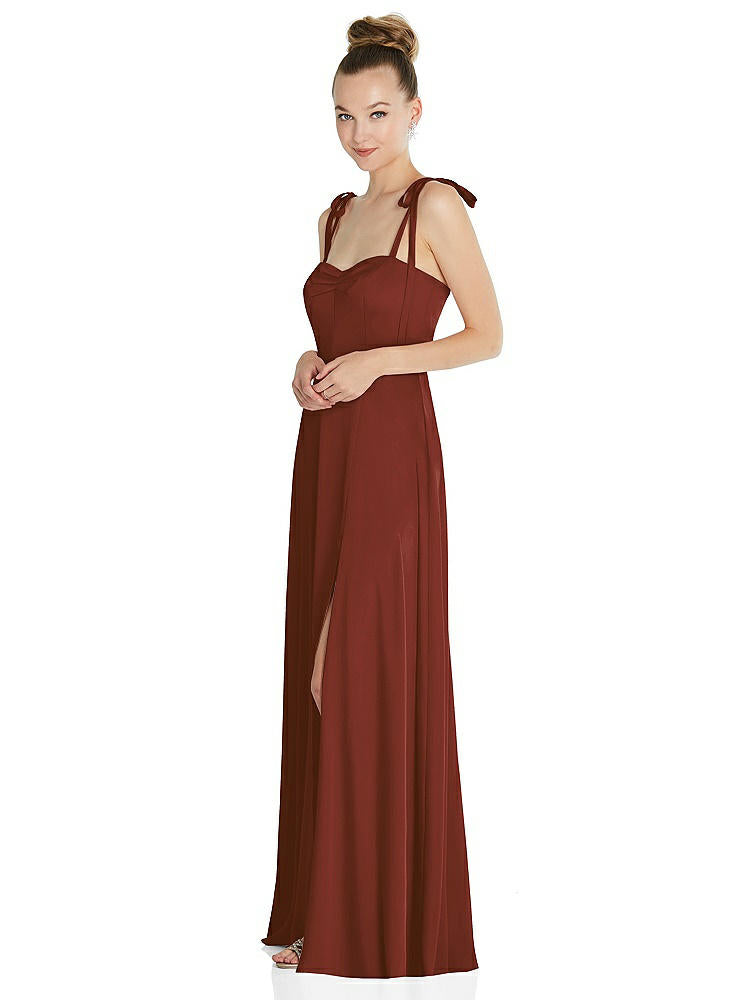 【NEW】【STYLE: TH099】ネクタイ 肩 a-line maxi ドレス【COLOR: Auburn Moon】【SIZE: 00-30W】