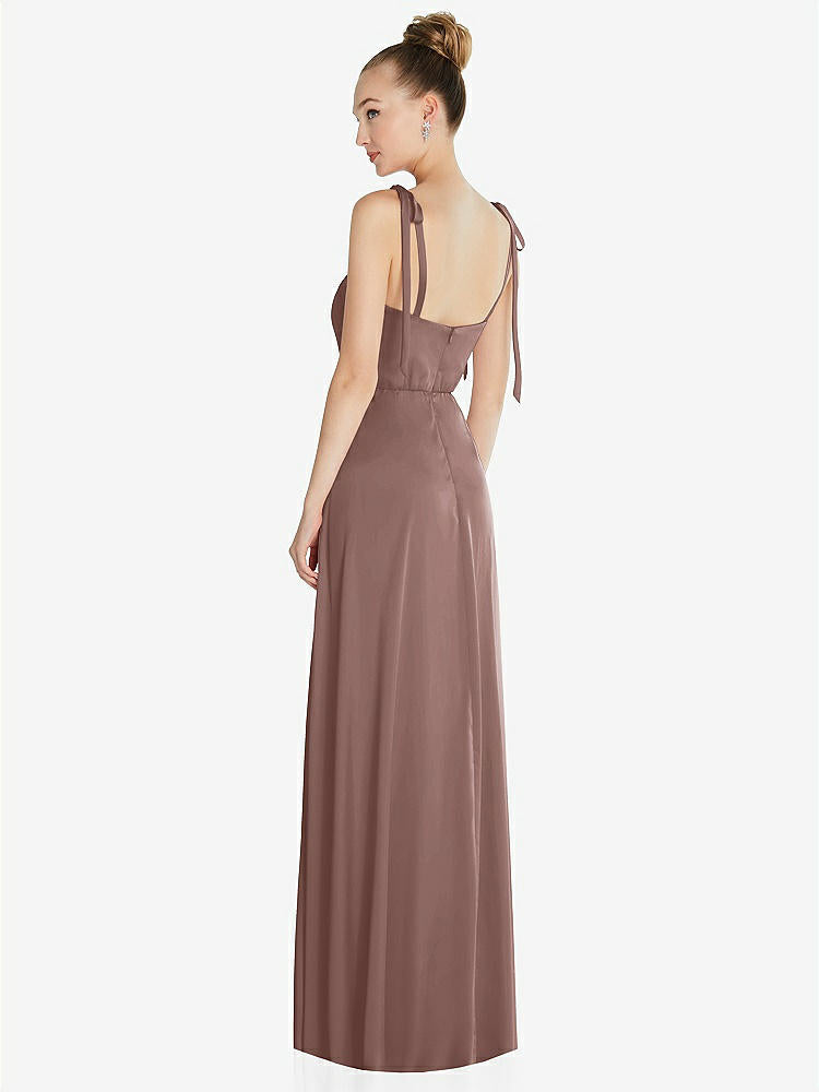 【NEW】【STYLE: TH099】ネクタイ 肩 a-line maxi ドレス【COLOR: Sienna】【SIZE: 00-30W】