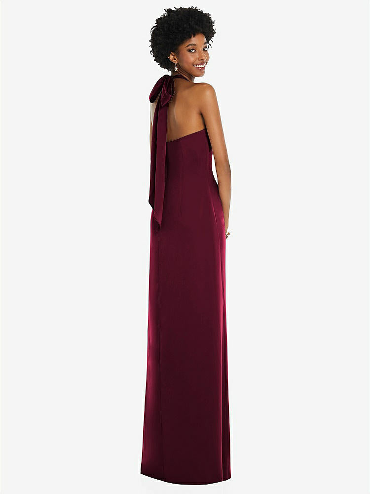 【NEW】【STYLE: 3110】ドレープ サテン ギリシャン 列 ガウン コンバーチブル ストラップ【COLOR: Cabernet】【SIZE: 00-30W】